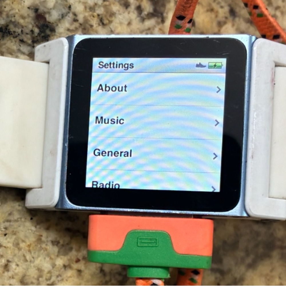 Apple Silver and White Smartwatch